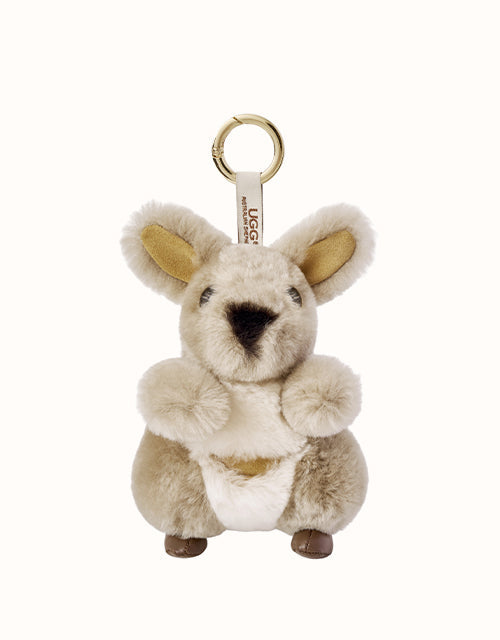 Image of Keychains. Product name - AUSTRALIAN SHEPHERD® Roozie Keyring in Brown colour by brand - Ugg Australian Shepherd