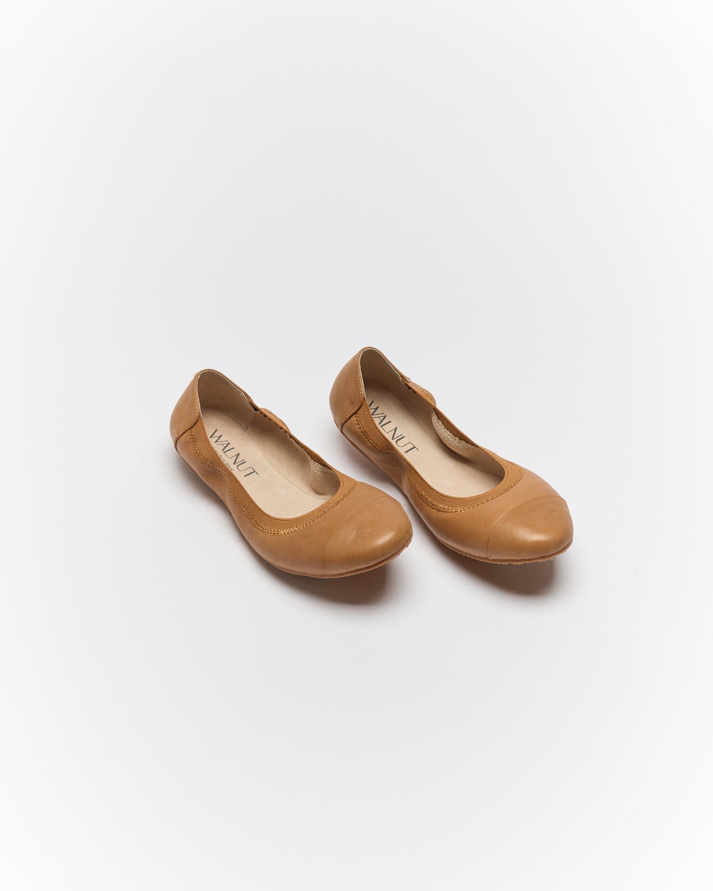 Walnut Melbourne Ava Leather Ballet Flat (Tan)