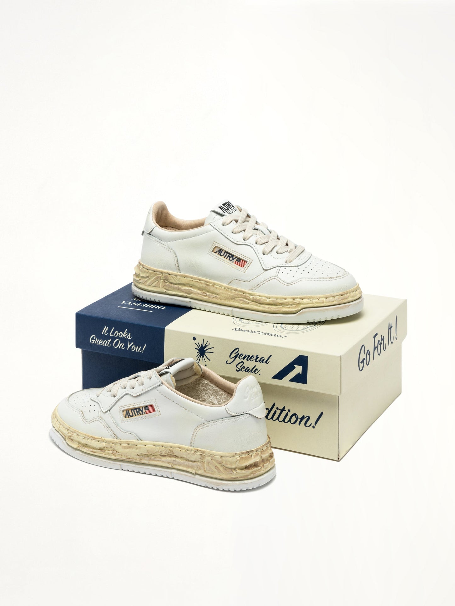 AUTRY MMY Super Vintage Low Sneaker (White)