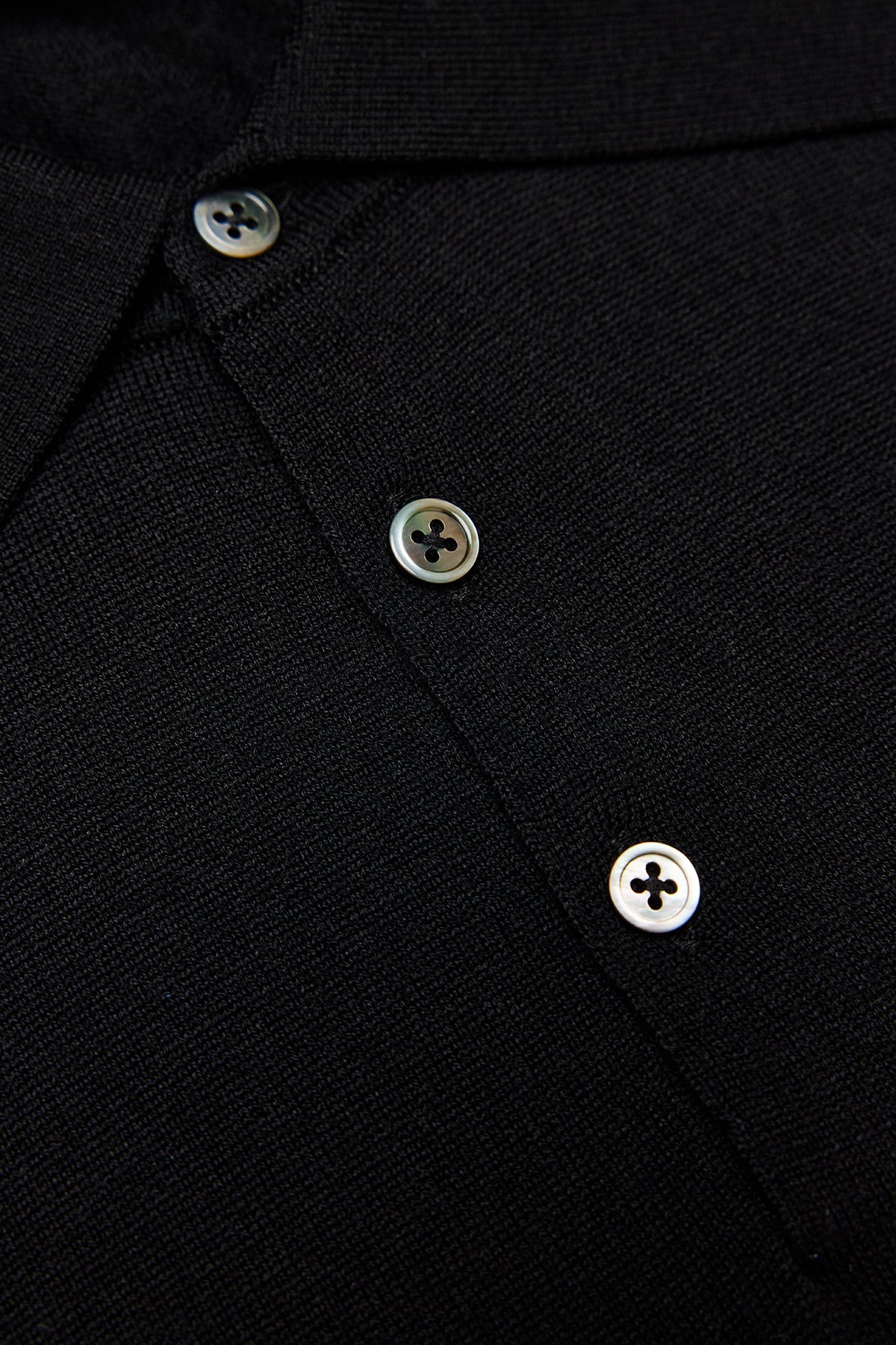 Anthony Squires Kelvin L/S knit polo (Black)