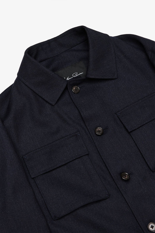 Image of Coats & Jackets. Product name - Miller Navy Jacket in Navy colour by brand - Anthony Squires