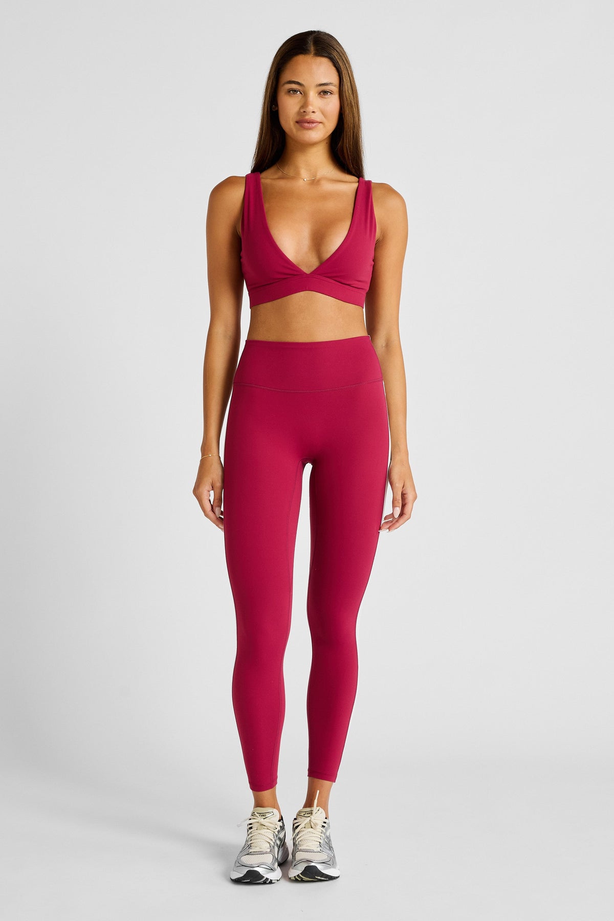 NEW ALLFENIX CloudCore Contrast Stripe 7/8 Legging (Cherry)