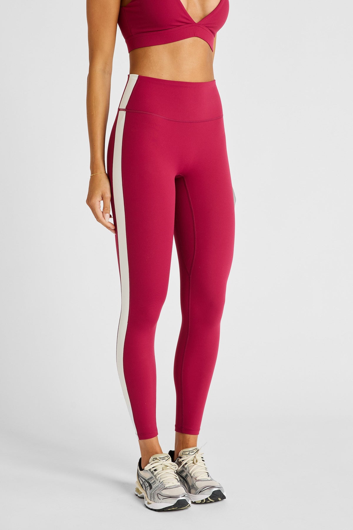 NEW ALLFENIX CloudCore Contrast Stripe 7/8 Legging (Cherry)