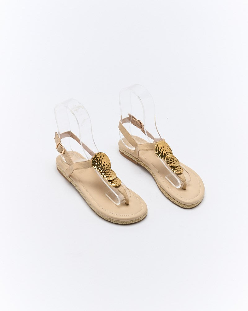 Walnut Melbourne Ada Leather Sandal (Oat)