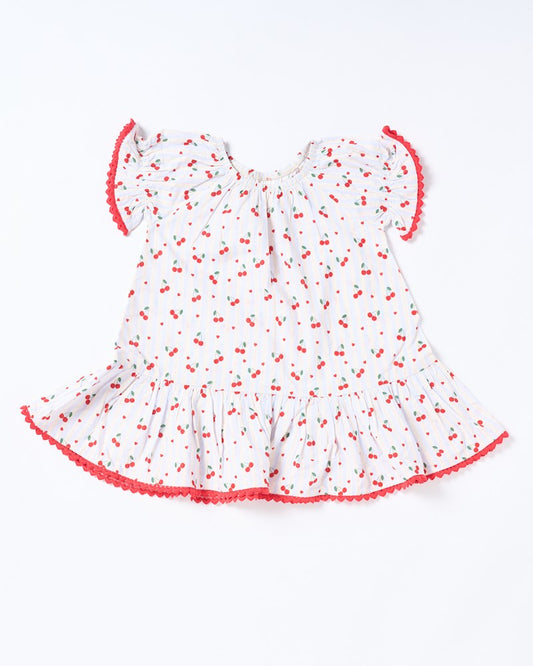 Image of Dresses. Productname: Walnut Melbourne Alexa Dress in Cherry colour by brand - Walnut Melbourne