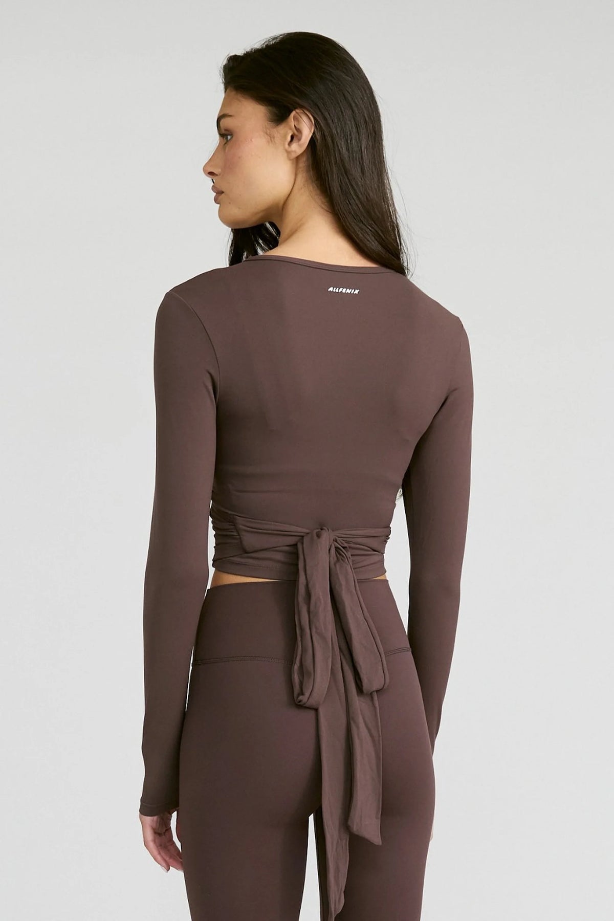 ALLFENIX CloudCore Lite Long Sleeve Wrap Top (Espresso)