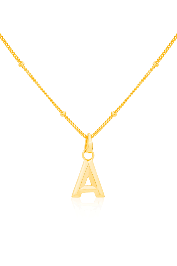 Image of Necklaces. Productname: Jewel Citizen | Alphabet Charm Necklace in Gold colour by brand - Jewellery