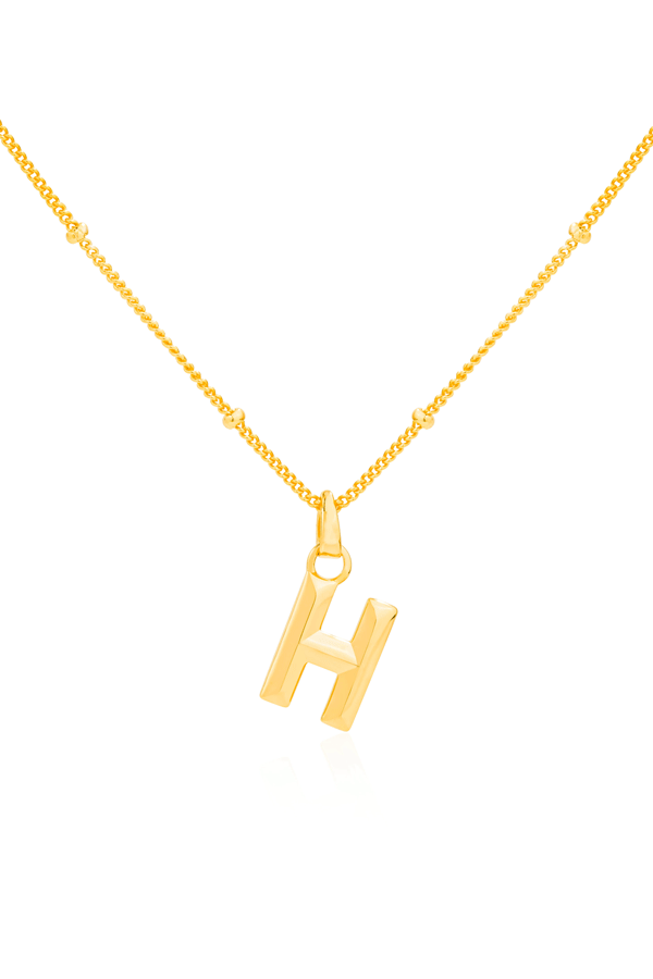 Kabana Jewel Citizen | Alphabet Charm Necklace (Gold)