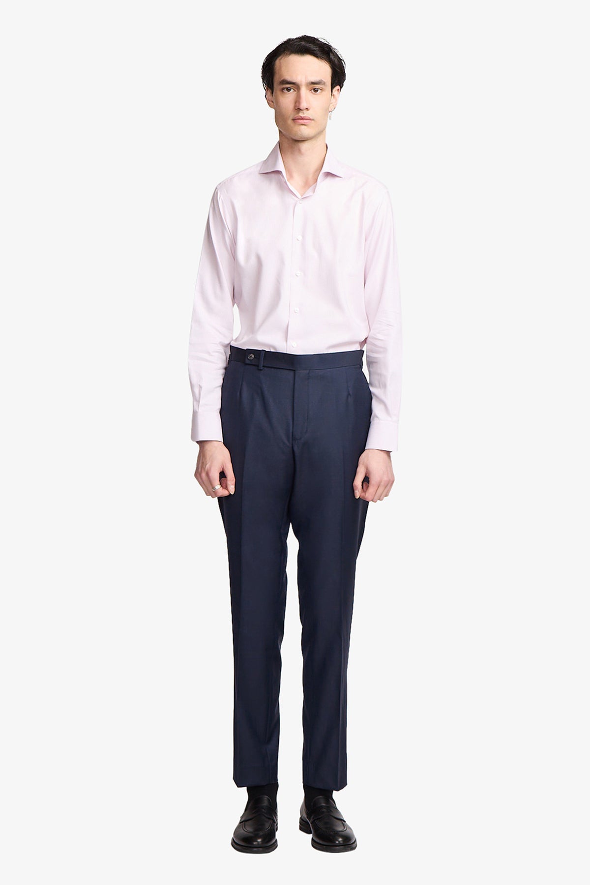 Image of Shirts. Product name - Alton pink micro houndstooth in Pink colour by brand - Anthony Squires