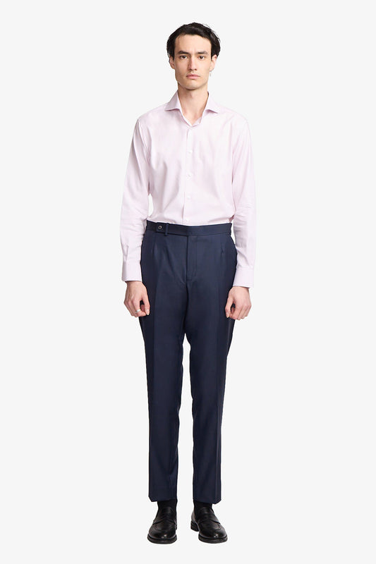 Image of Shirts. Product name - Alton pink micro houndstooth in Pink colour by brand - Anthony Squires