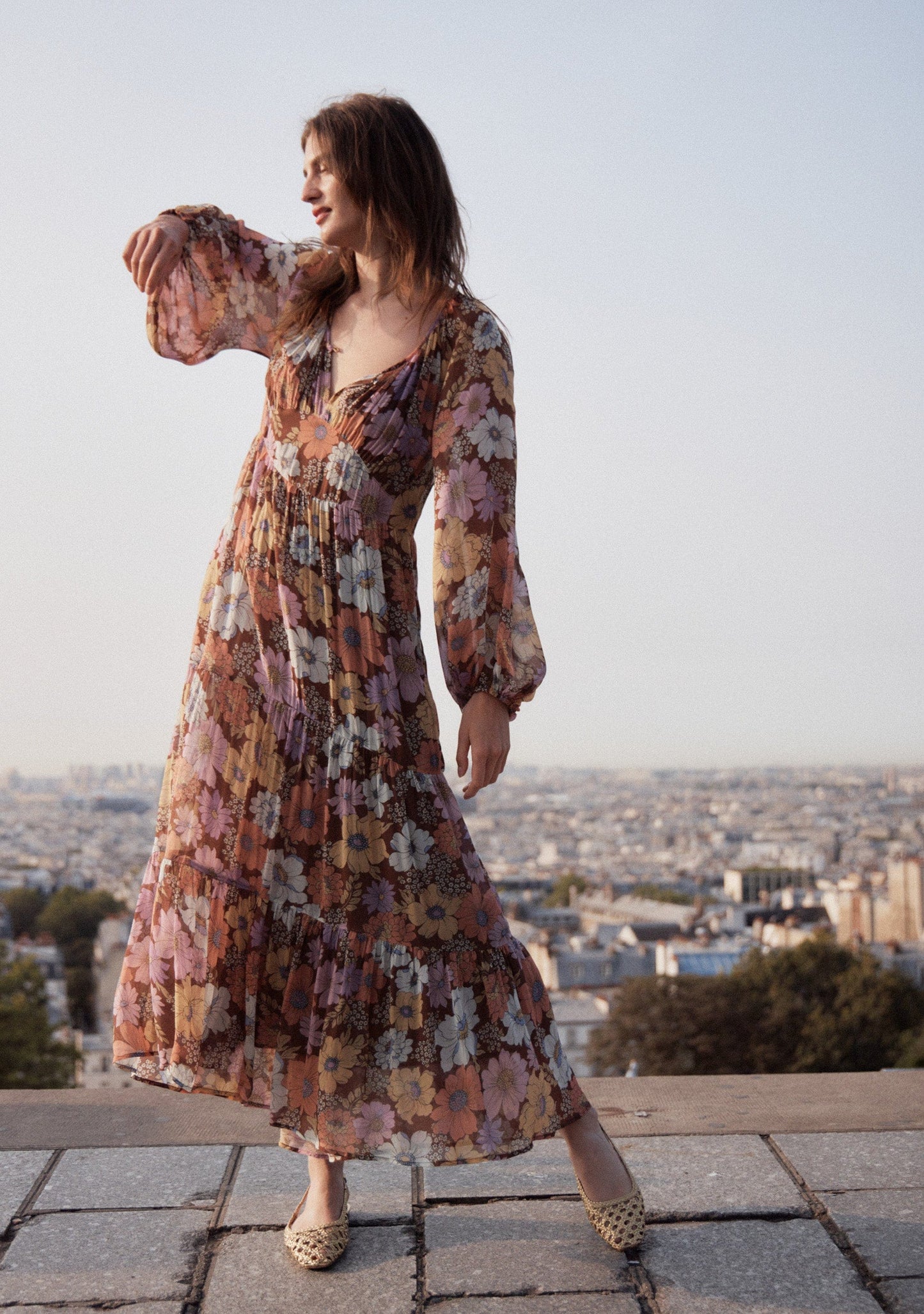 Image of Dresses. Productname: Auguste The Label Amanza Maxi Dress in Tan/Brown colour by brand - Auguste The Label