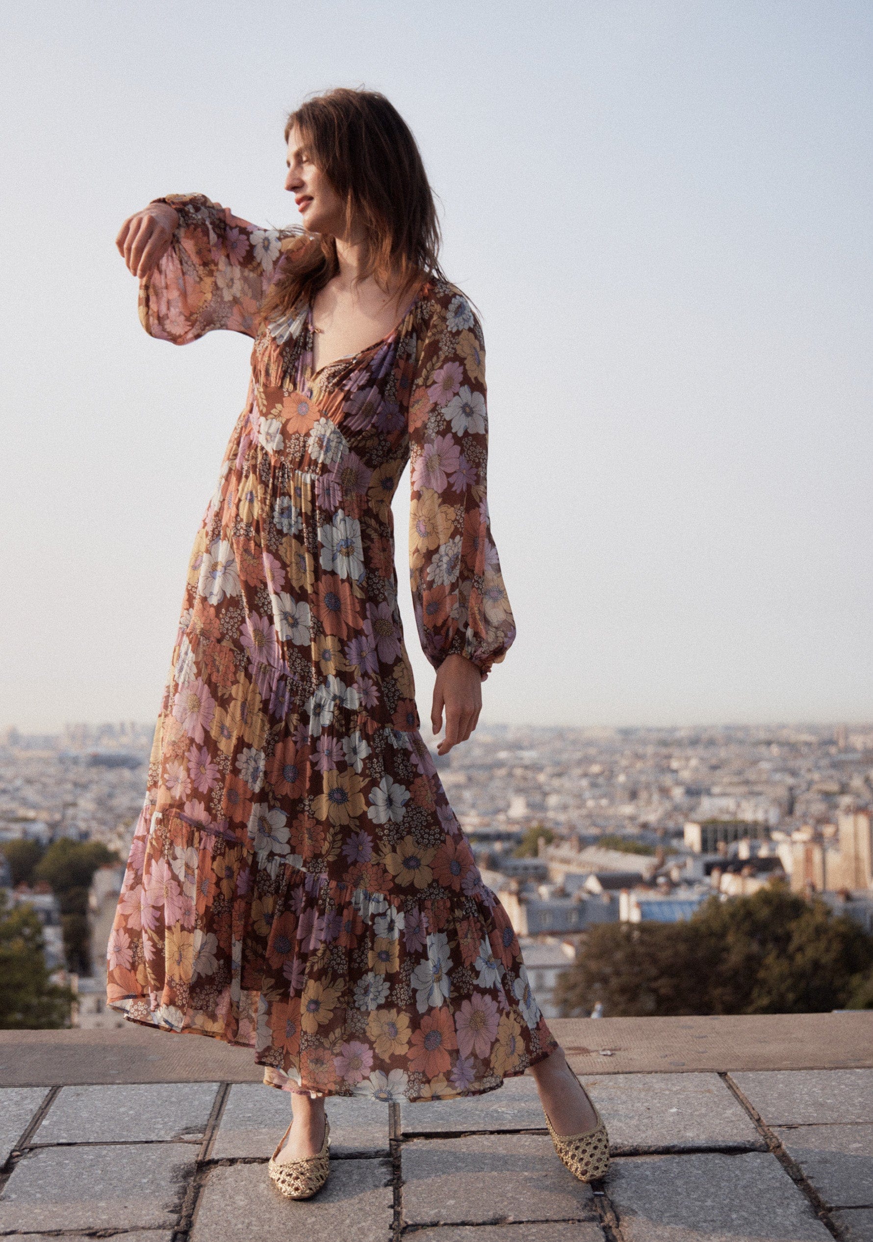 Image of Dresses. Productname: Auguste The Label Amanza Maxi Dress in Tan/Brown colour by brand - Auguste The Label
