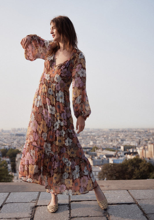 Image of Dresses. Productname: Auguste The Label Amanza Maxi Dress in Tan/Brown colour by brand - Auguste The Label