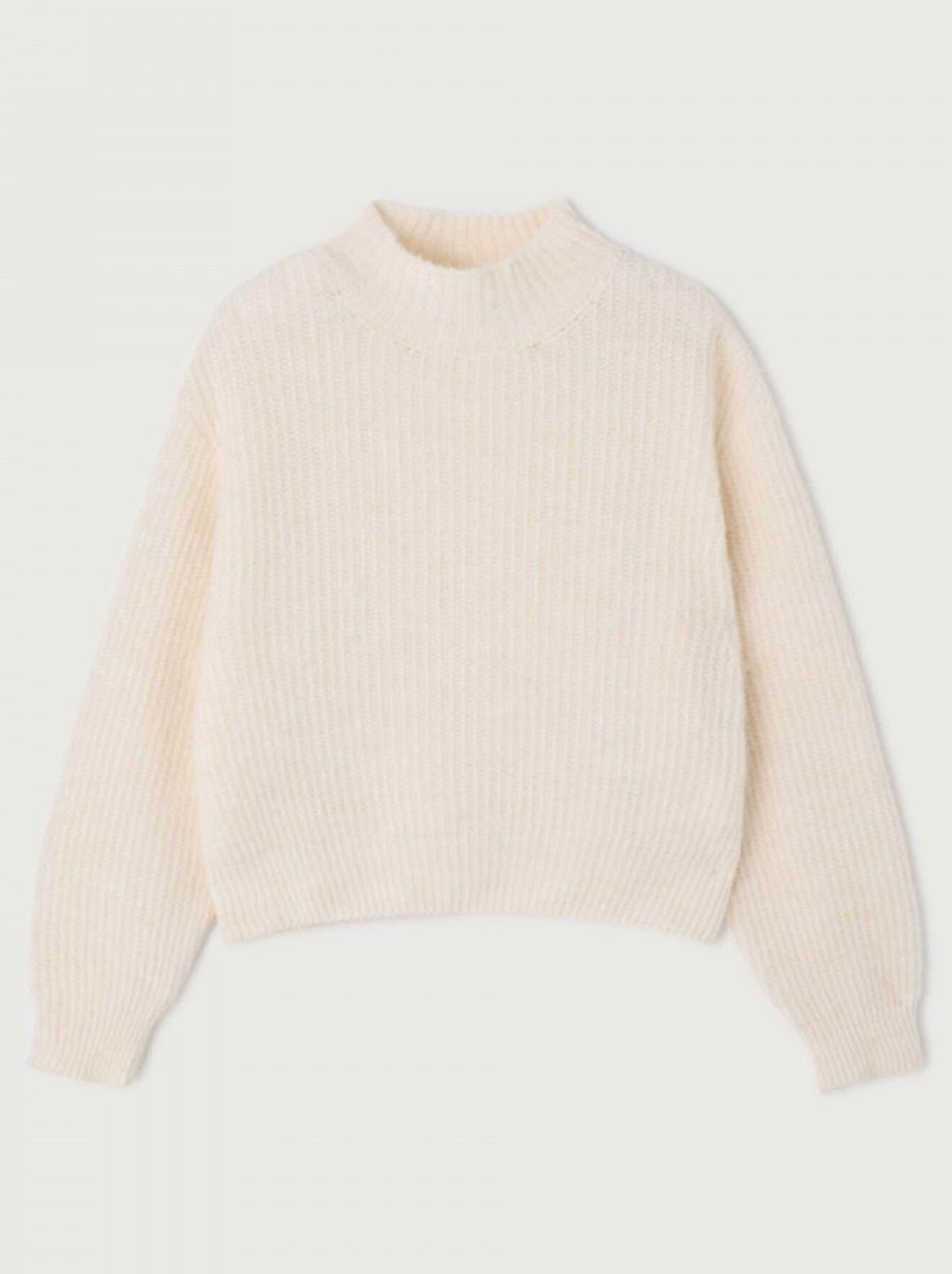 AMERICAN VINTAGE EAST MOCK NECK KNIT (Mother Of Pearl)