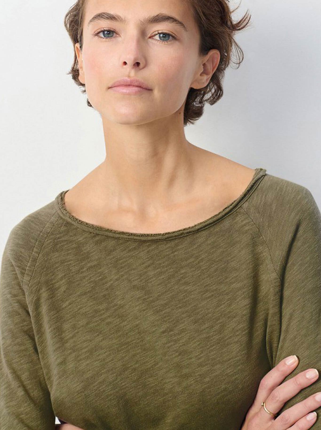 AMERICAN VINTAGE SONOMA LONG SLEEVE TEE (Bush)