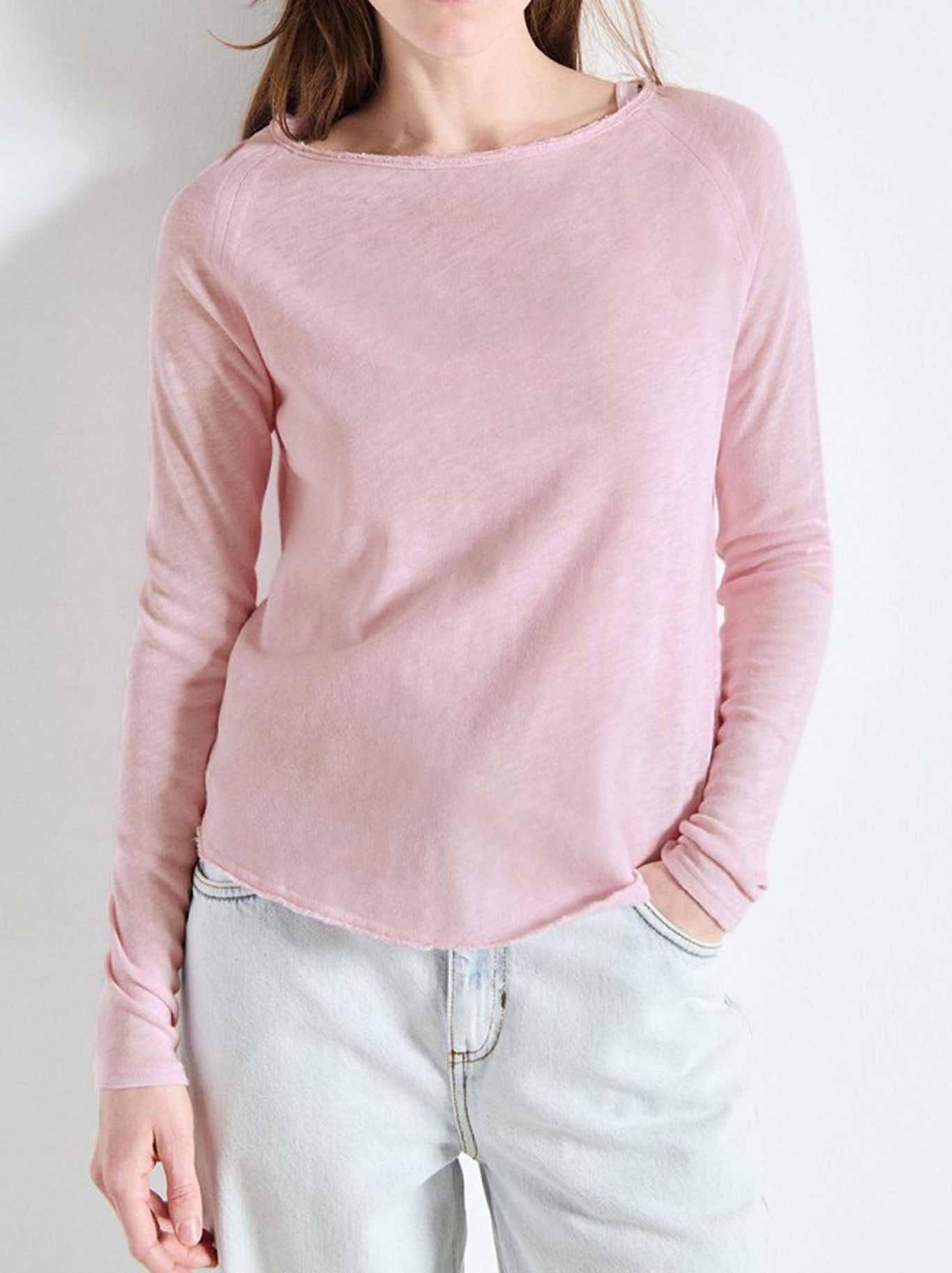 AMERICAN VINTAGE SONOMA LONG SLEEVE TEE (White)