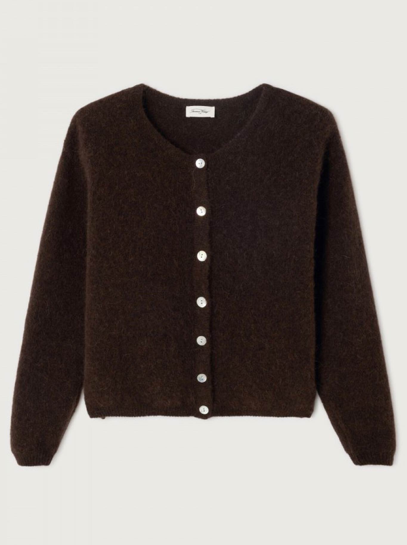 AMERICAN VINTAGE VITOW CARDIGAN (Coffee Melange)