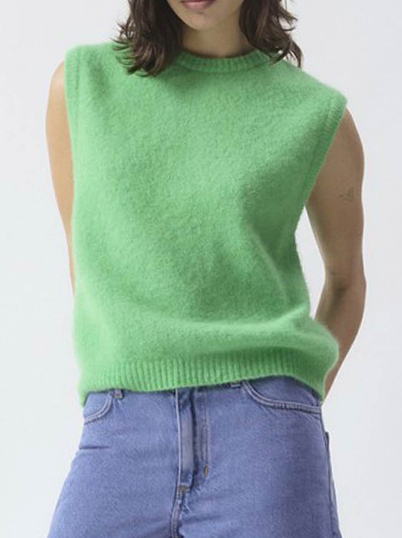 Image of Coats & Jackets. Product name - AMERICAN VINTAGE VITOW VEST in Garden colour by brand - American Vintage
