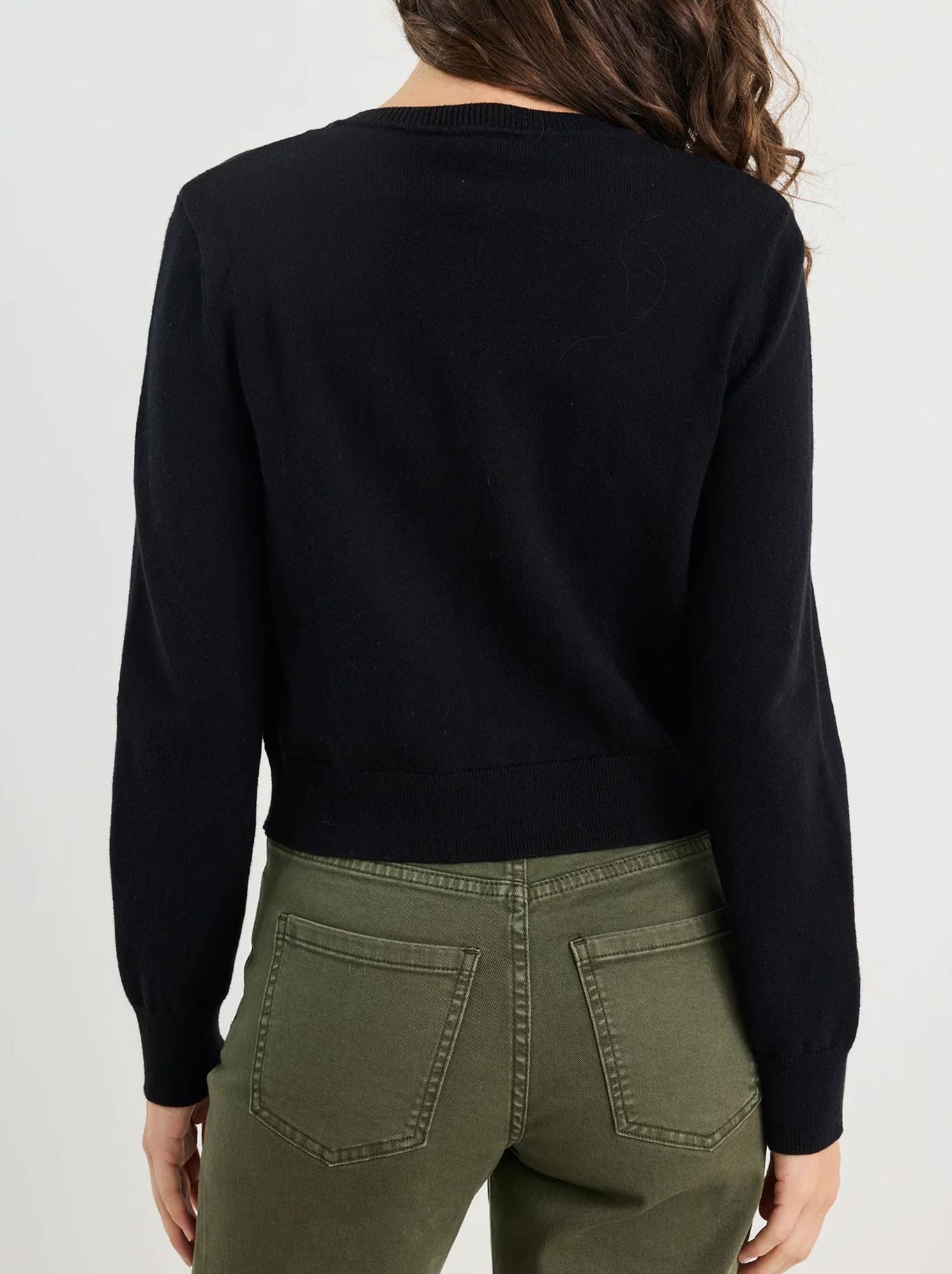 AMONG THE BRAVE REPLICA COTTON CASHMERE CARDI (Black)