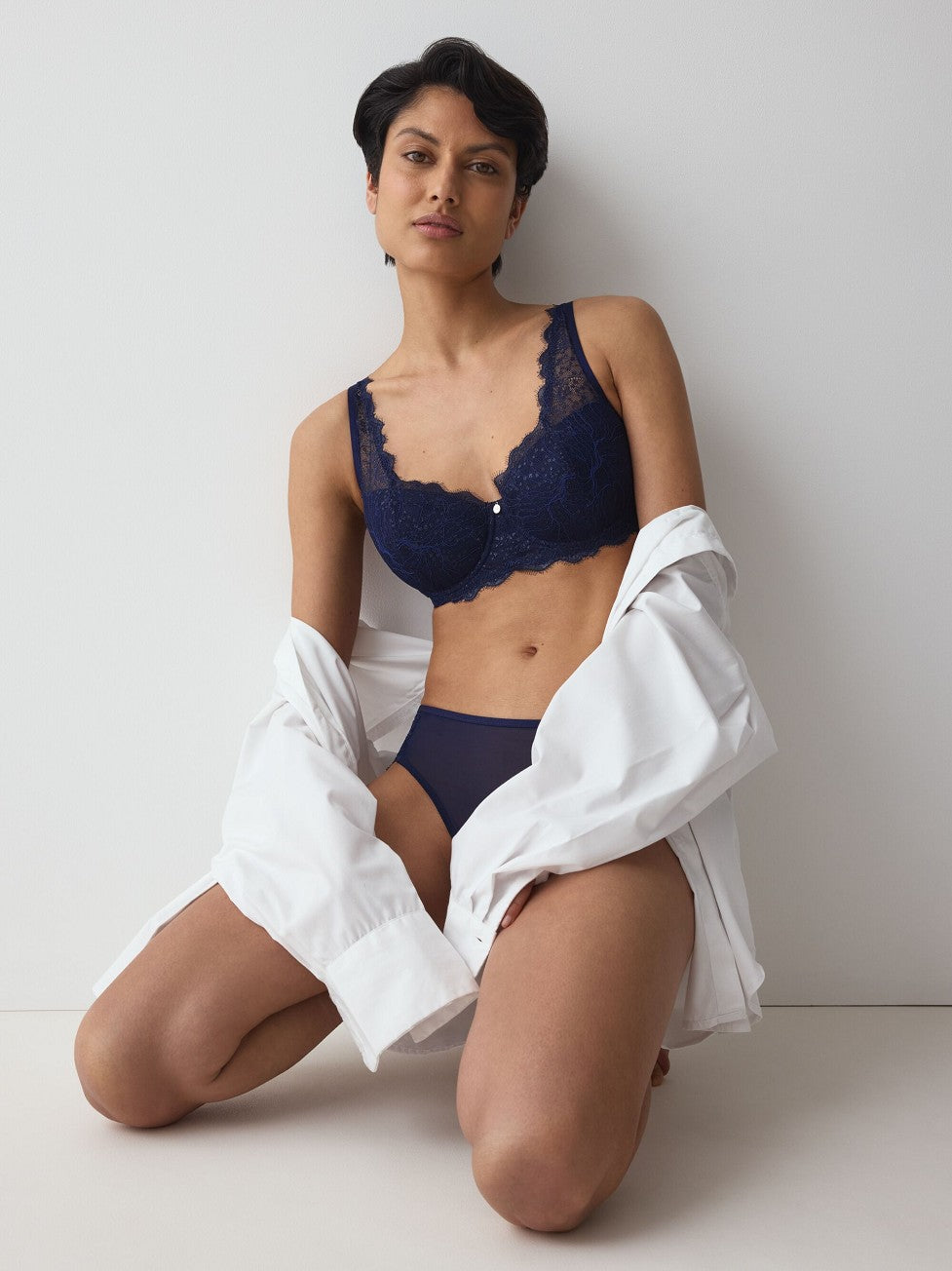 Image of Bras. Productname: Triumph Amourette Sparkle Wired Padded Bra in Admiral colour by brand - Triumph