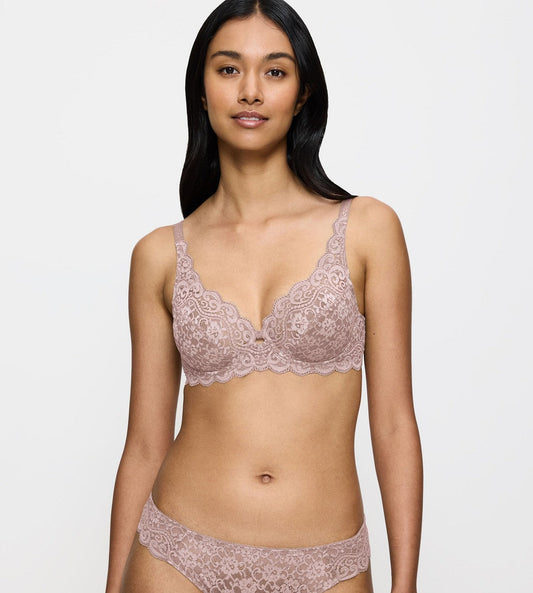 Image of Bras. Productname: Triumph Amourette Wired Bra in Mauve Rose colour by brand - Triumph