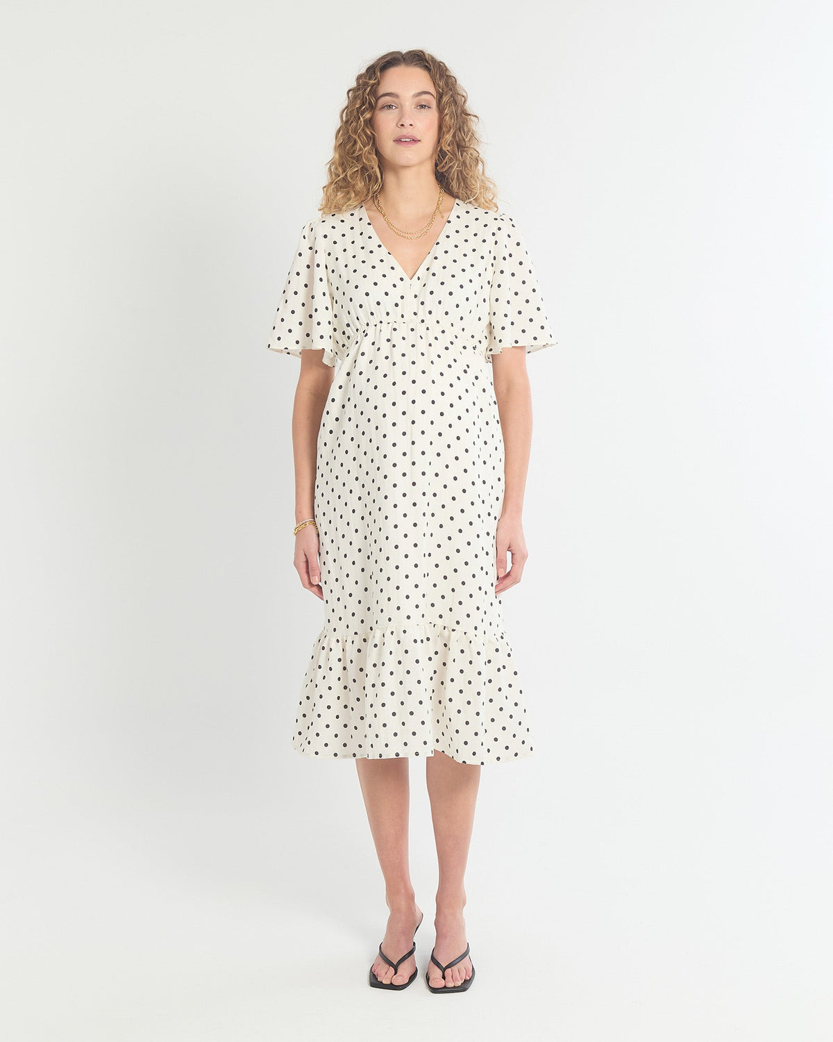 Soon Maternity Anika Midi Feeding Dress