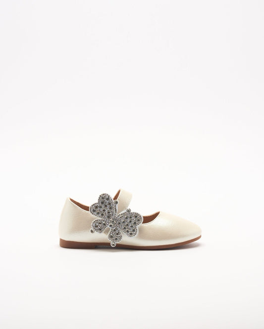 Image of Shoes. Productname: Walnut Melbourne Annie Ballet in White colour by brand - Walnut Melbourne