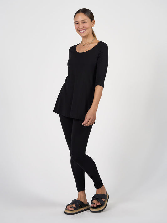 Lou Lou Luxe Bamboo Full-Length Legging (Black)
