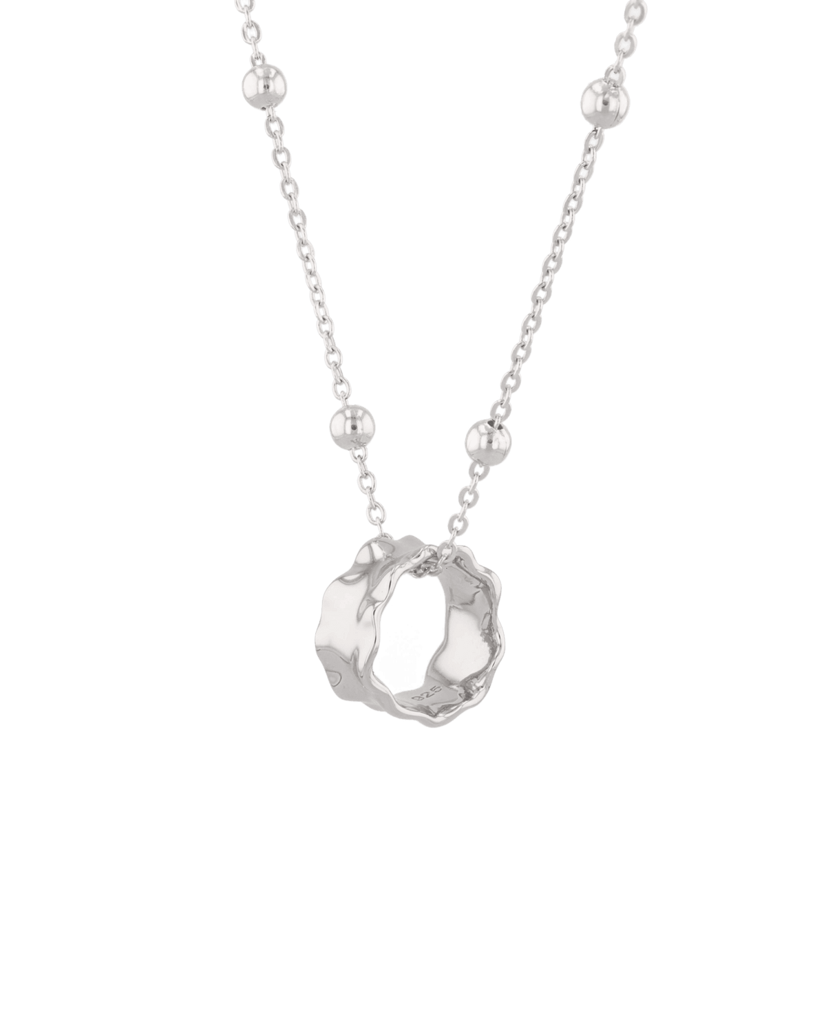 Image of Charms. Product name - Aria Silver Pendant in colour by brand - LAVANA