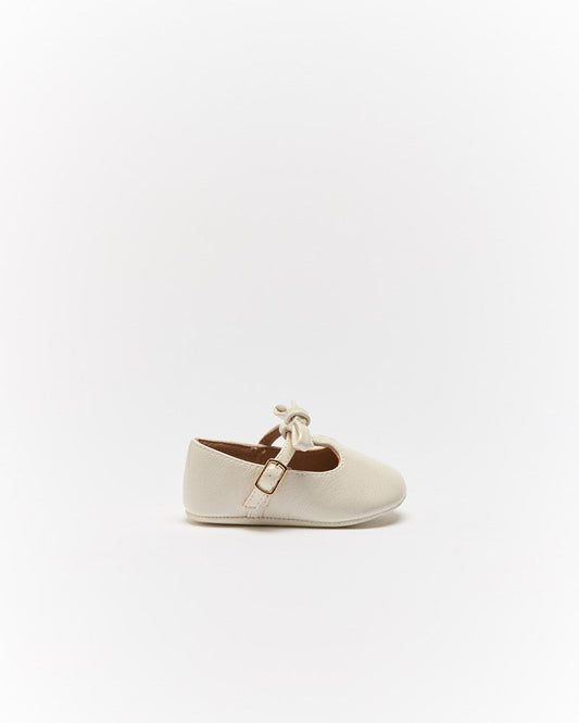 Image of Shoes. Productname: Walnut Melbourne Aria Mini Ballet in Cream colour by brand - Walnut Melbourne