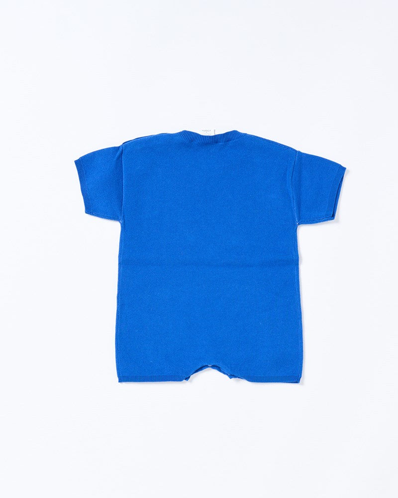 Walnut Melbourne Arkley Knit Romper (Howdy Blue)