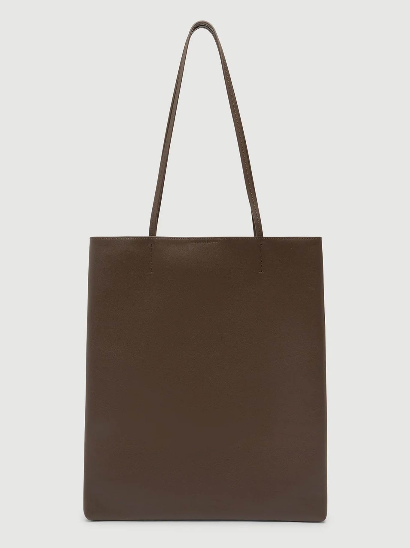 Image of Accessories. Product name - ASSEMBLY LABEL CALLEN LEATHER SHOULDER BAG in Walnut colour by brand - Assembly Label