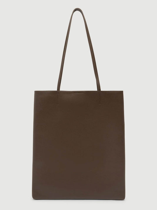 Image of Accessories. Product name - ASSEMBLY LABEL CALLEN LEATHER SHOULDER BAG in Walnut colour by brand - Assembly Label