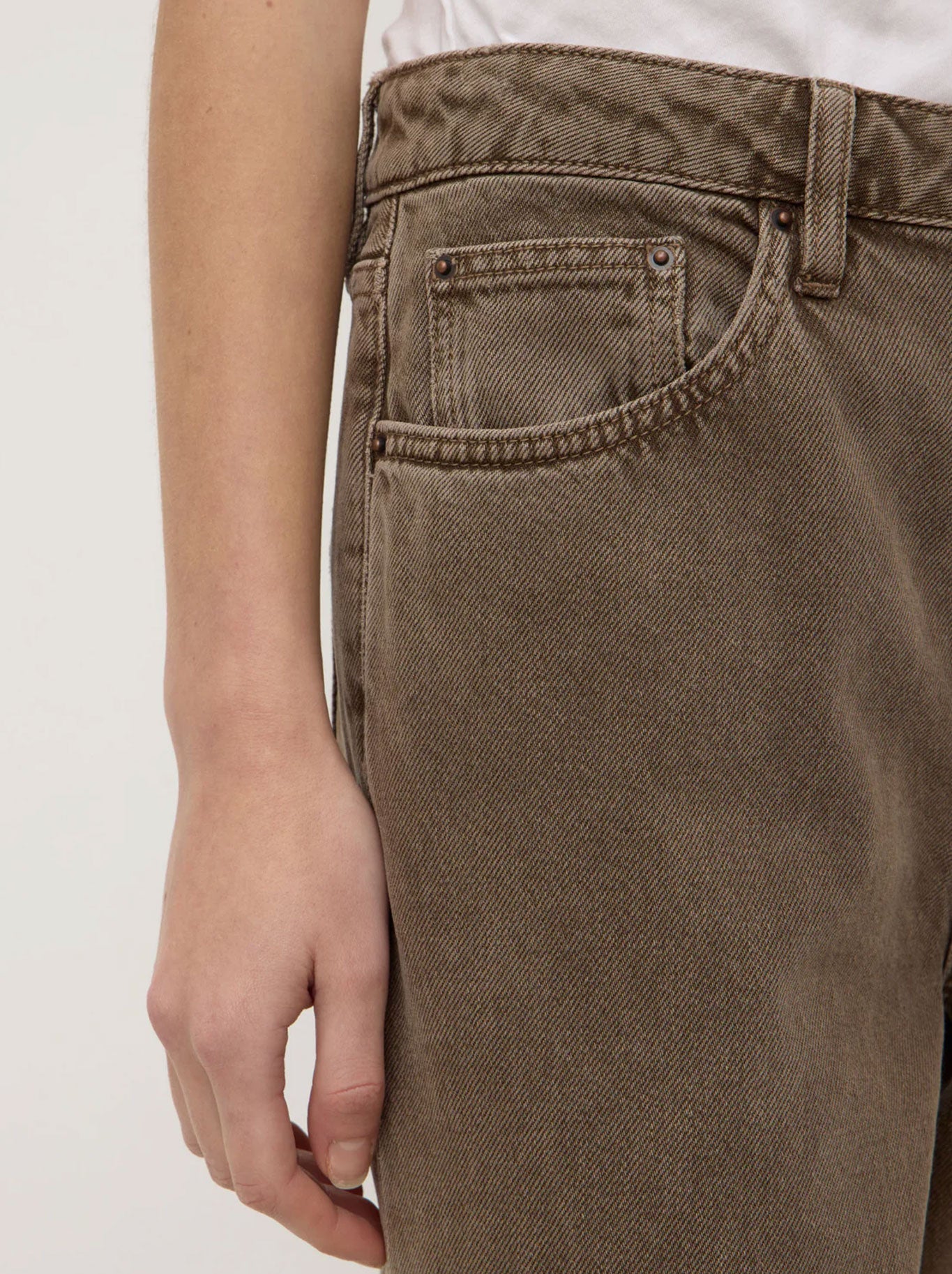 ASSEMBLY LABEL BOYFRIEND JEAN (Ganache)