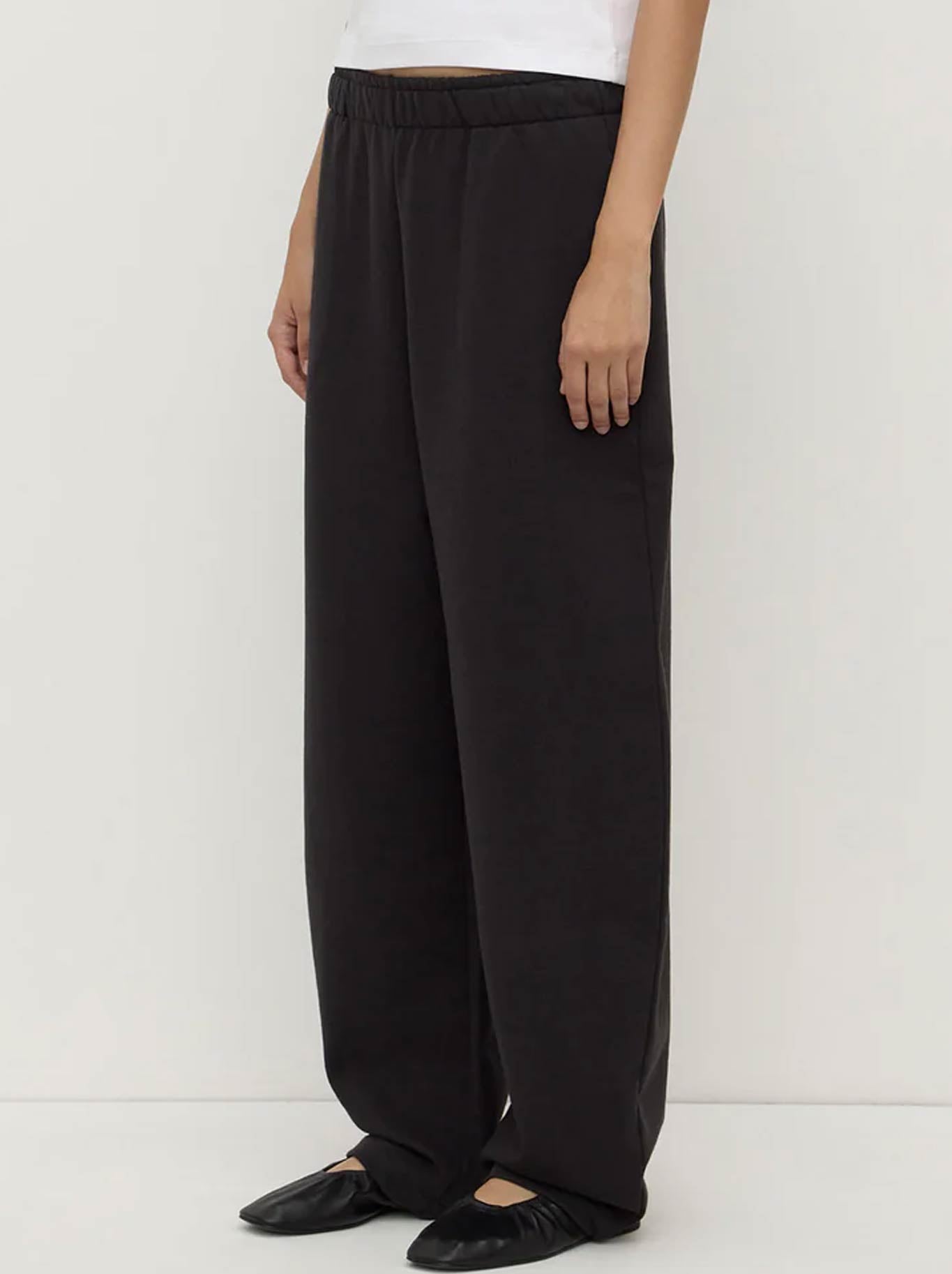 ASSEMBLY LABEL BRUSHED COTTON LOUNGE PANT (Black)