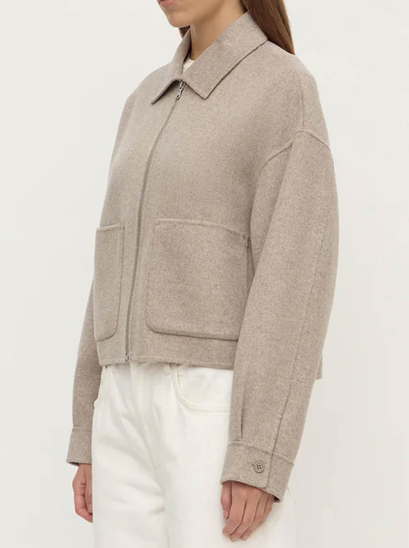 ASSEMBLY LABEL DALLAS WOOL JACKET (Pebble)