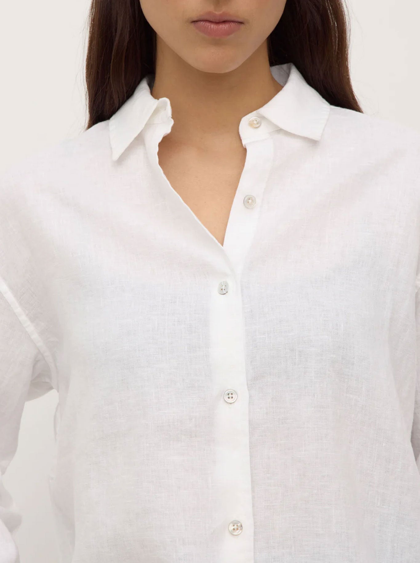 ASSEMBLY LABEL EVERYDAY LINEN SHIRT (White)