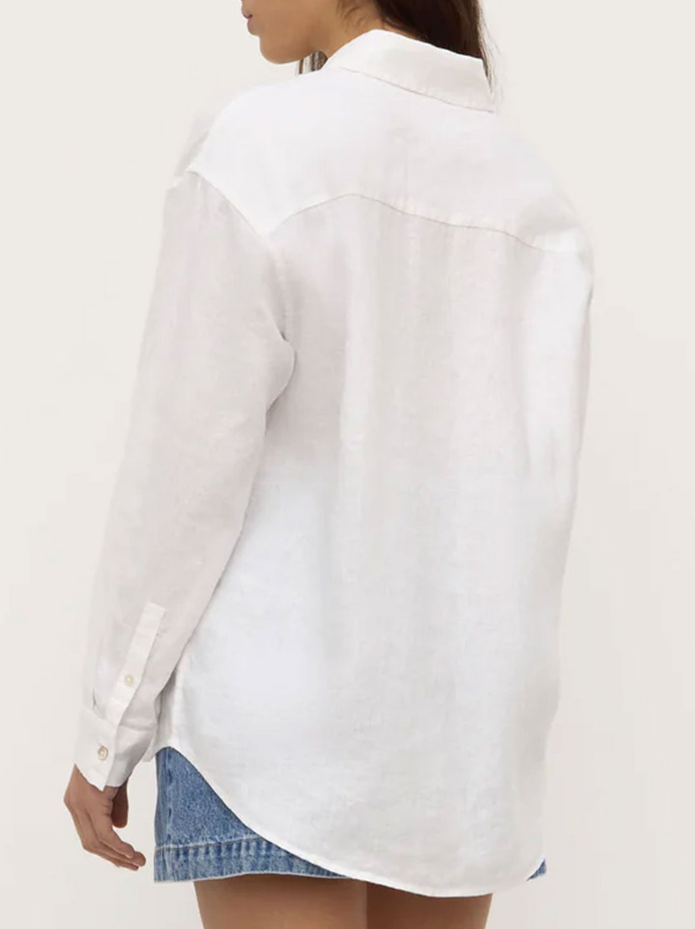 ASSEMBLY LABEL EVERYDAY LINEN SHIRT (White)