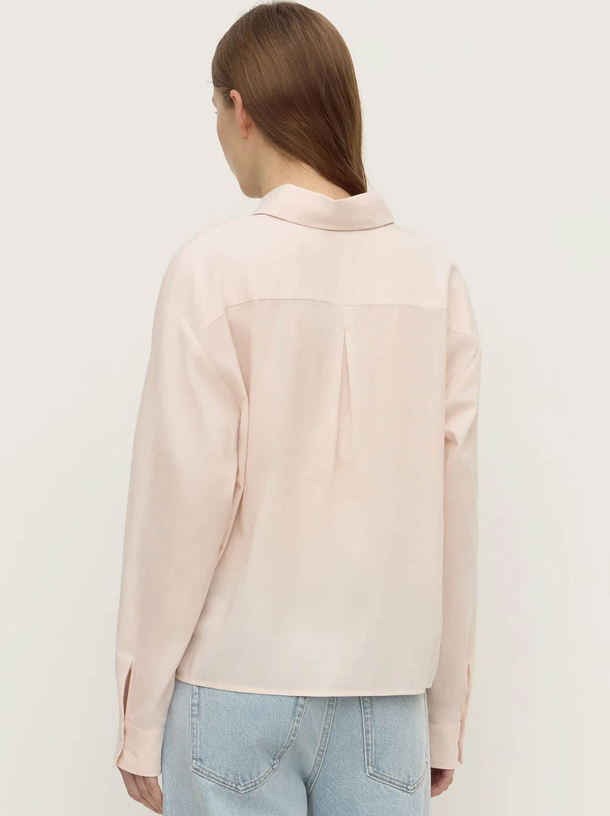 ASSEMBLY LABEL FRANKIE COTTON LONG SLEEVE SHIRT (Soft Rose)