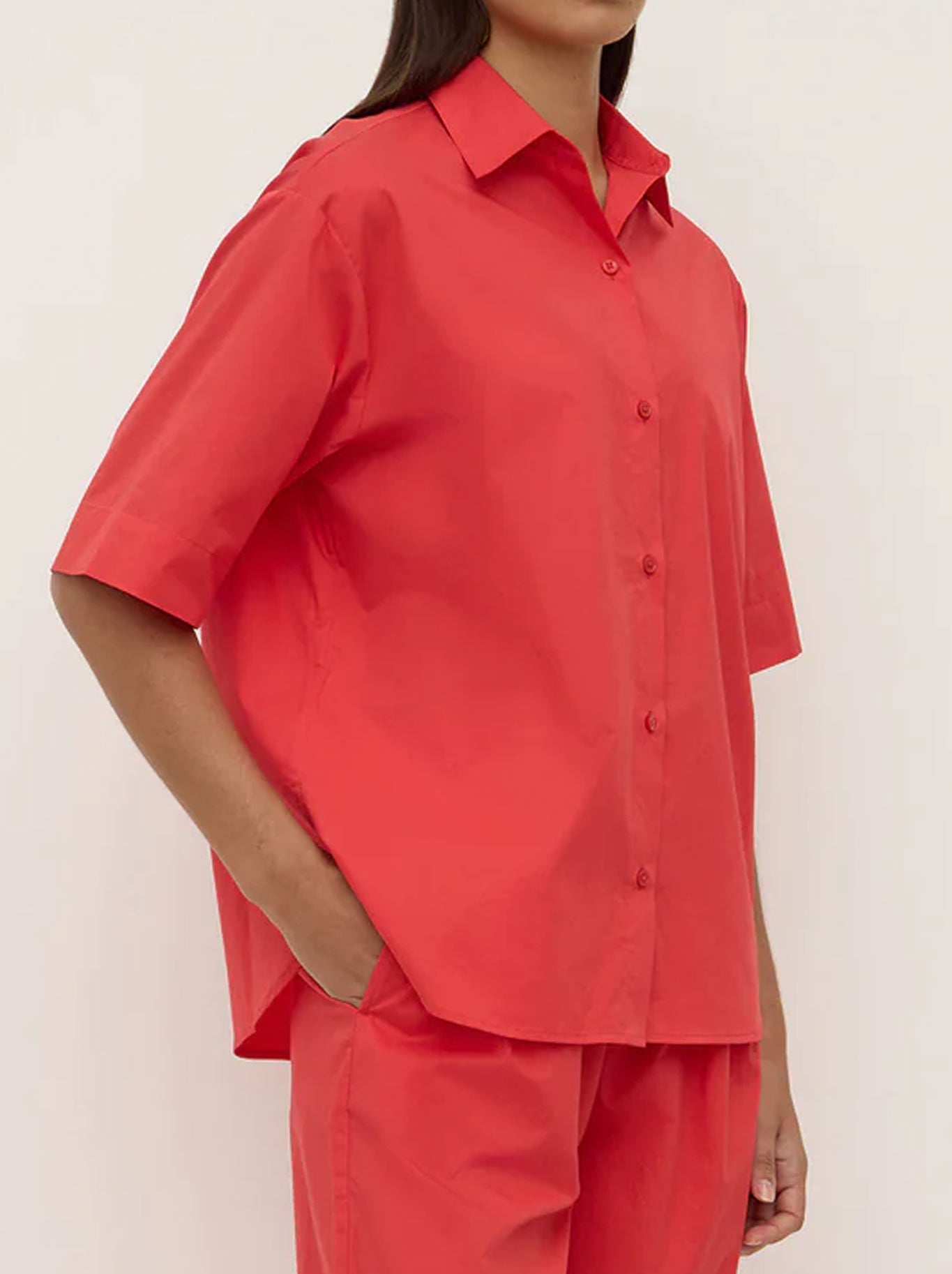 ASSEMBLY LABEL JONI SHORT SLEEVE SHIRT (Chilli)