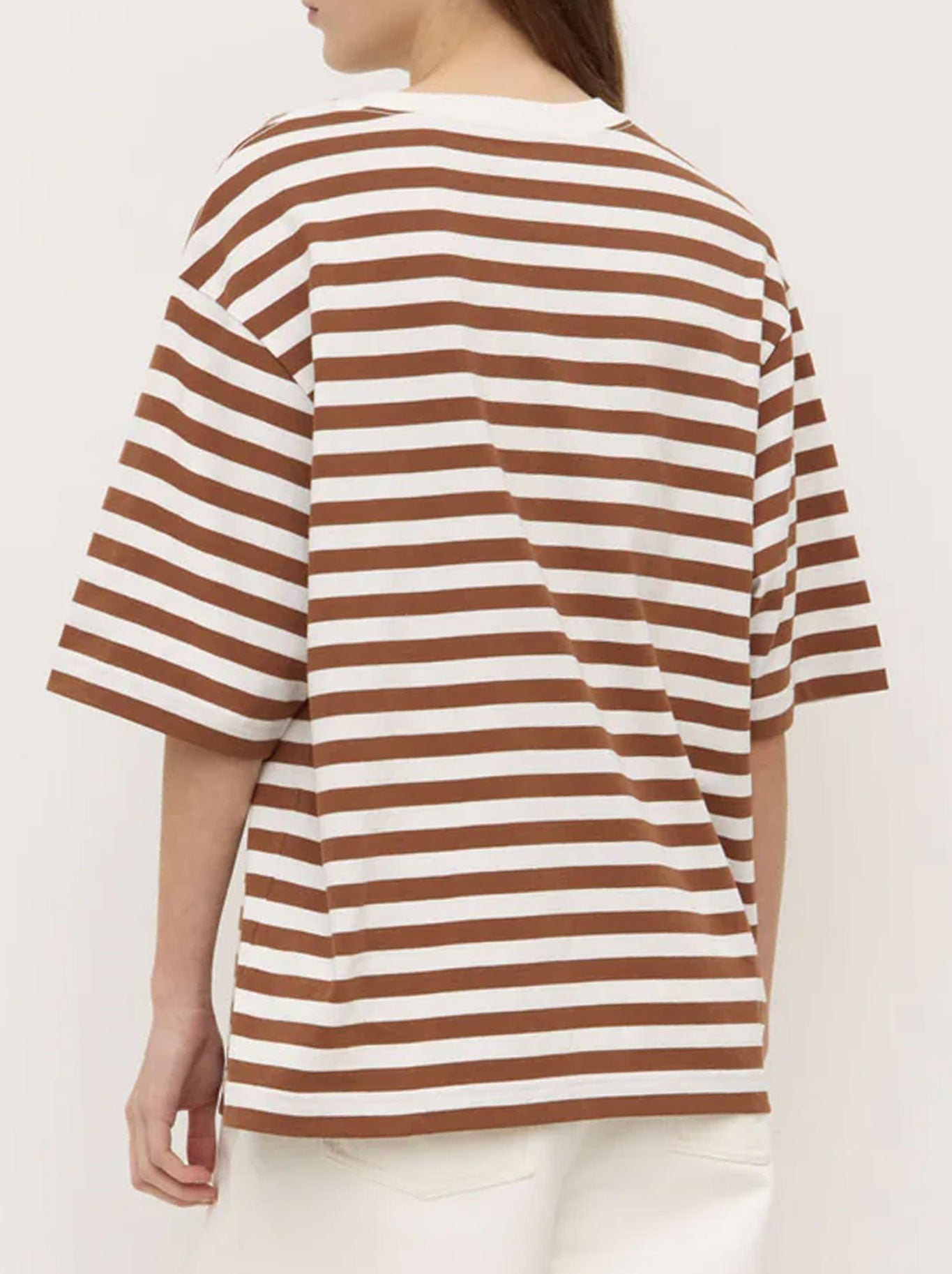 ASSEMBLY LABEL MONTE STRIPE COTTON TEE (Earth White)