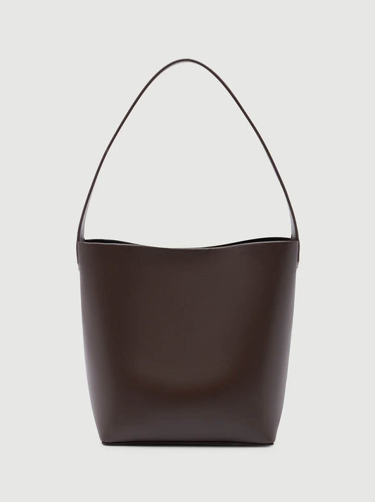 Image of Accessories. Product name - ASSEMBLY LABEL NOVA MINI BUCKET BAG in Walnut colour by brand - Assembly Label