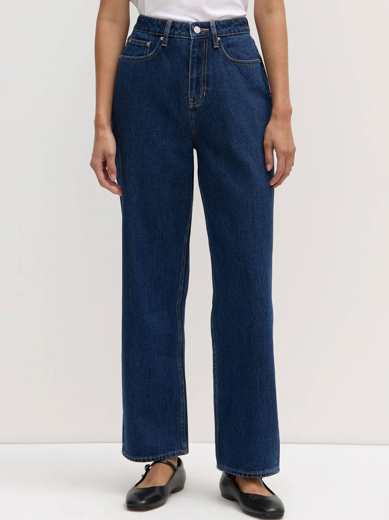 Image of Jeans. Productname: ASSEMBLY LABEL VINTAGE STRAIGHT JEAN in Dark Stone colour by brand - Assembly Label