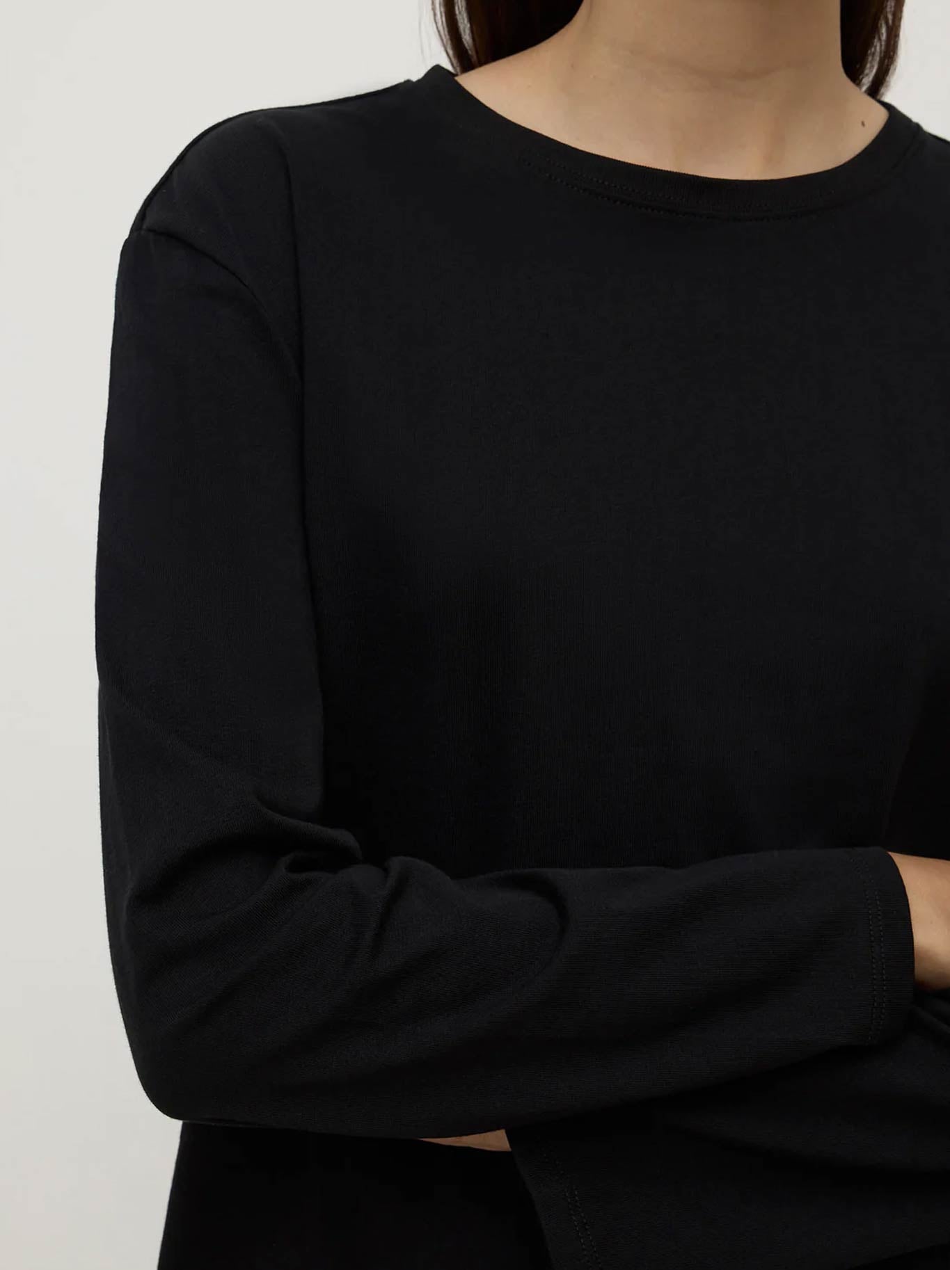 ASSEMBLY LABEL THEA LONG SLEEVE TEE WHITE (Black)