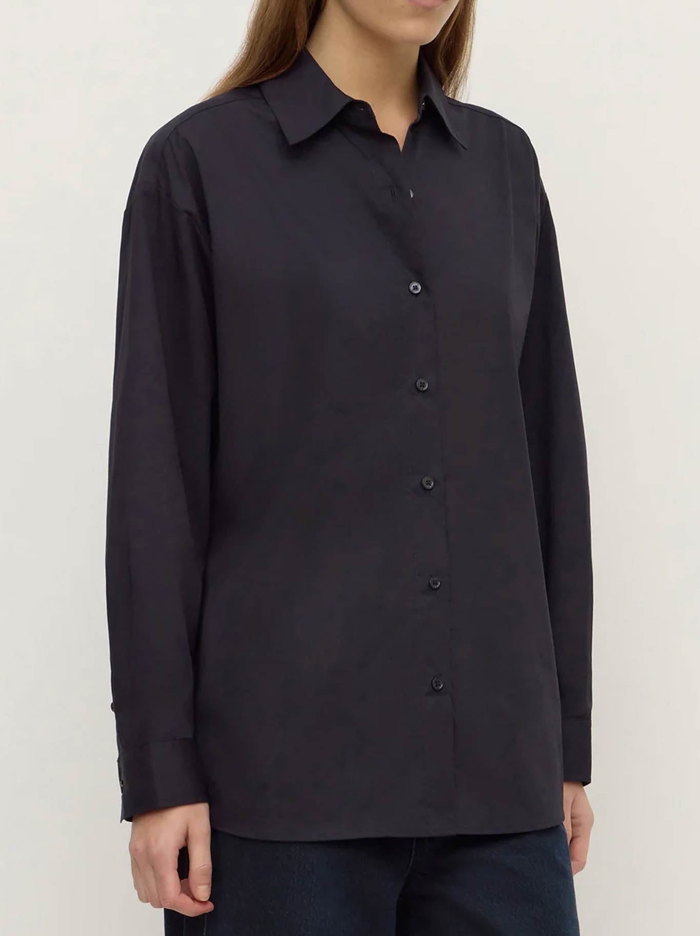 ASSEMBLY LABEL HAZEL POPLIN L/S SHIRT (Navy)