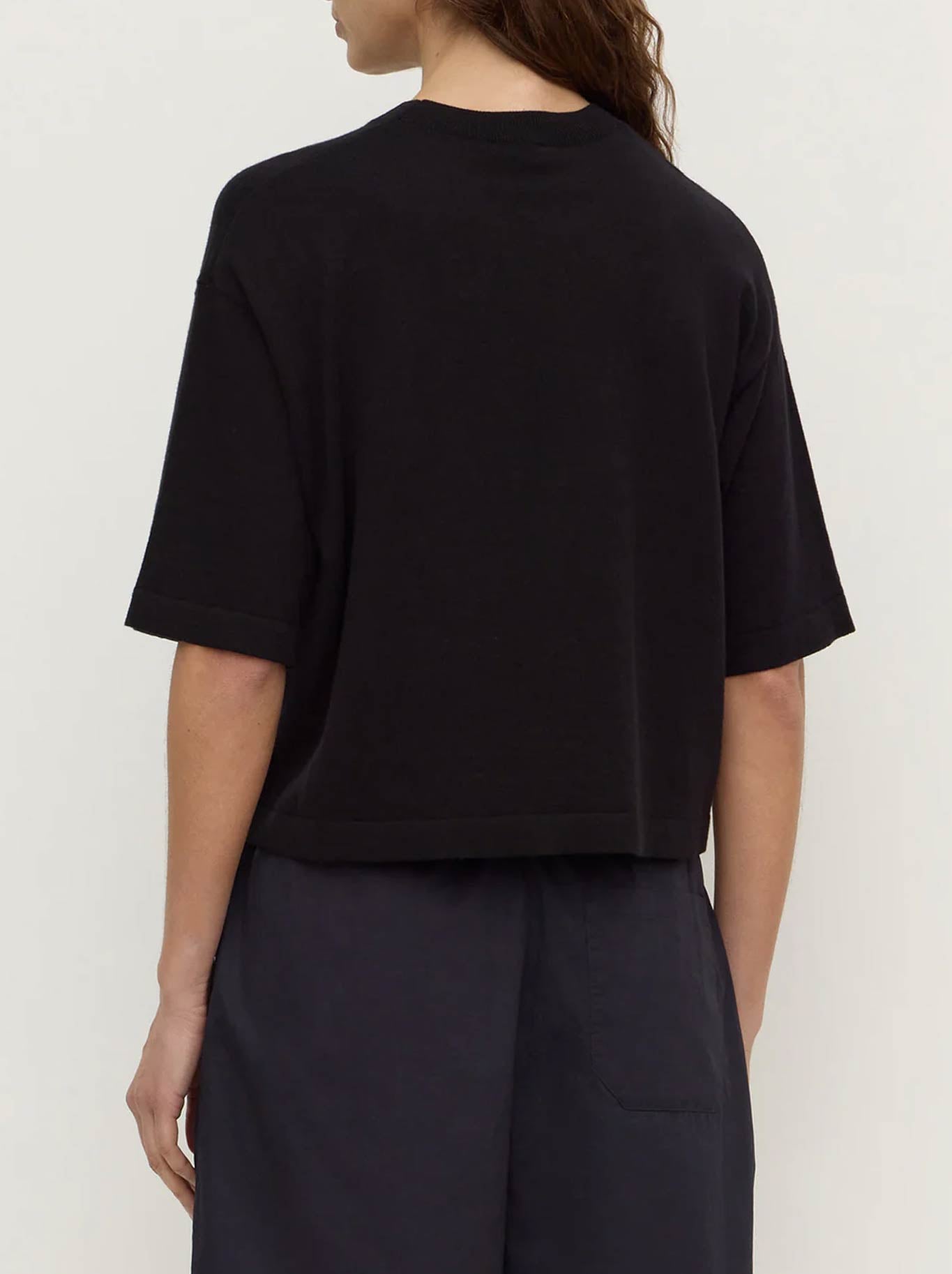 ASSEMBLY LABEL KENSY COTTON CASHMERE TEE (Black)