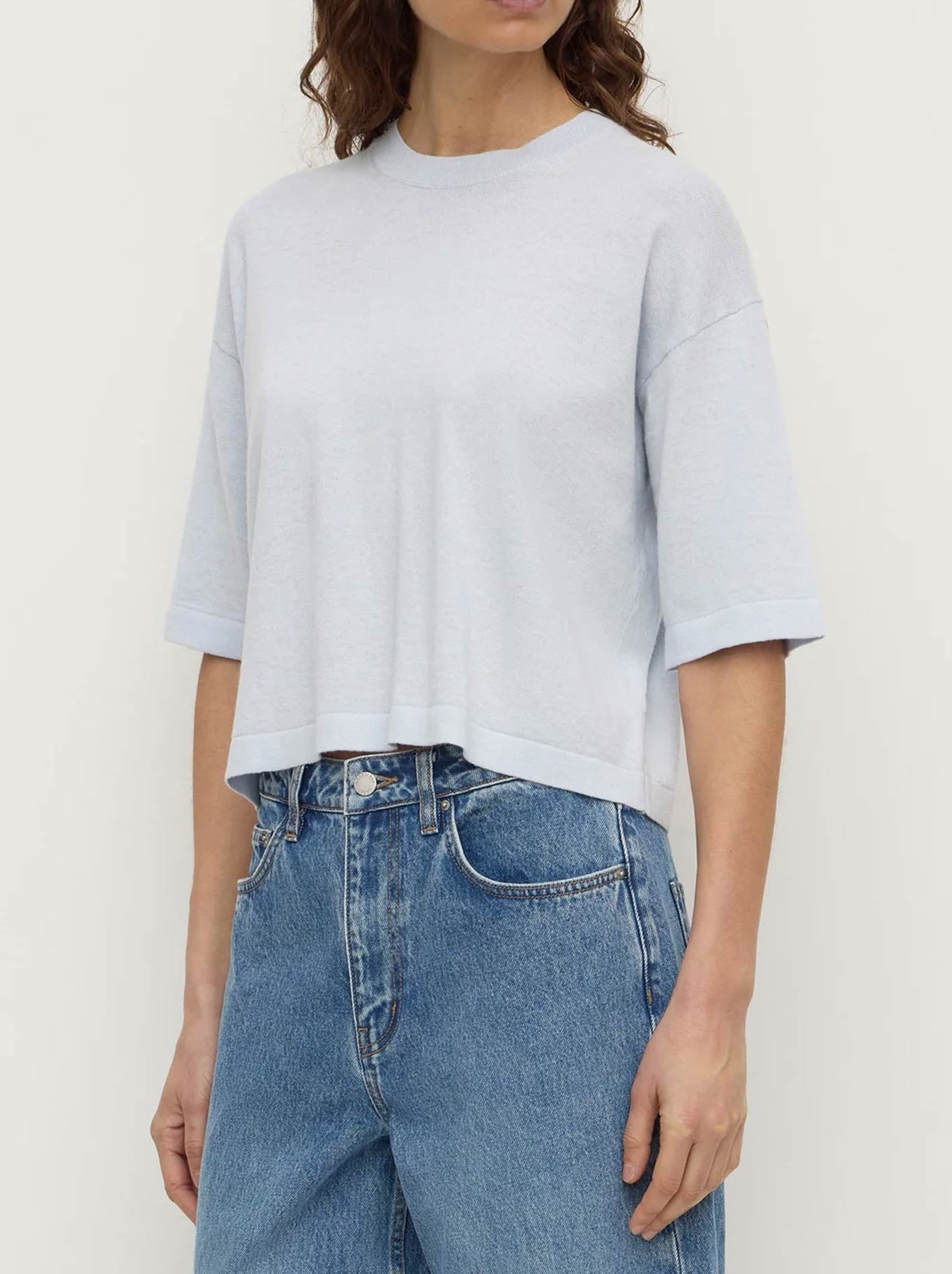 ASSEMBLY LABEL KENSY COTTON CASHMERE TEE (Black)
