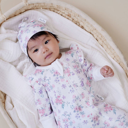 Pastel Bloom Knot Hat