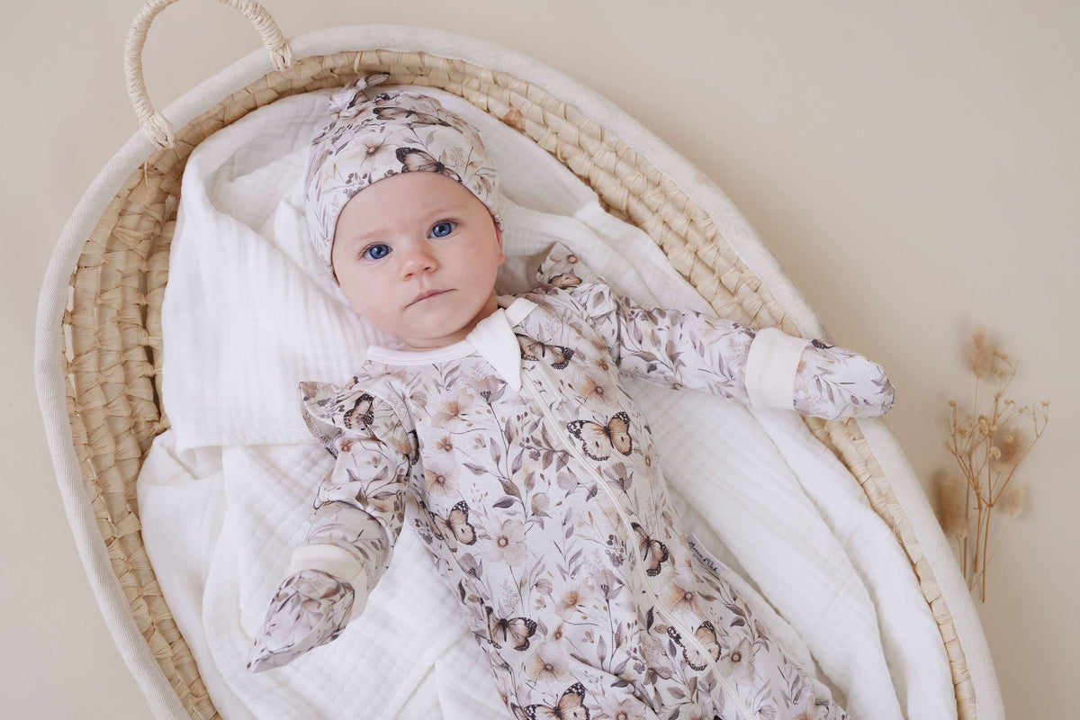 Butterfly Fields Zip Romper