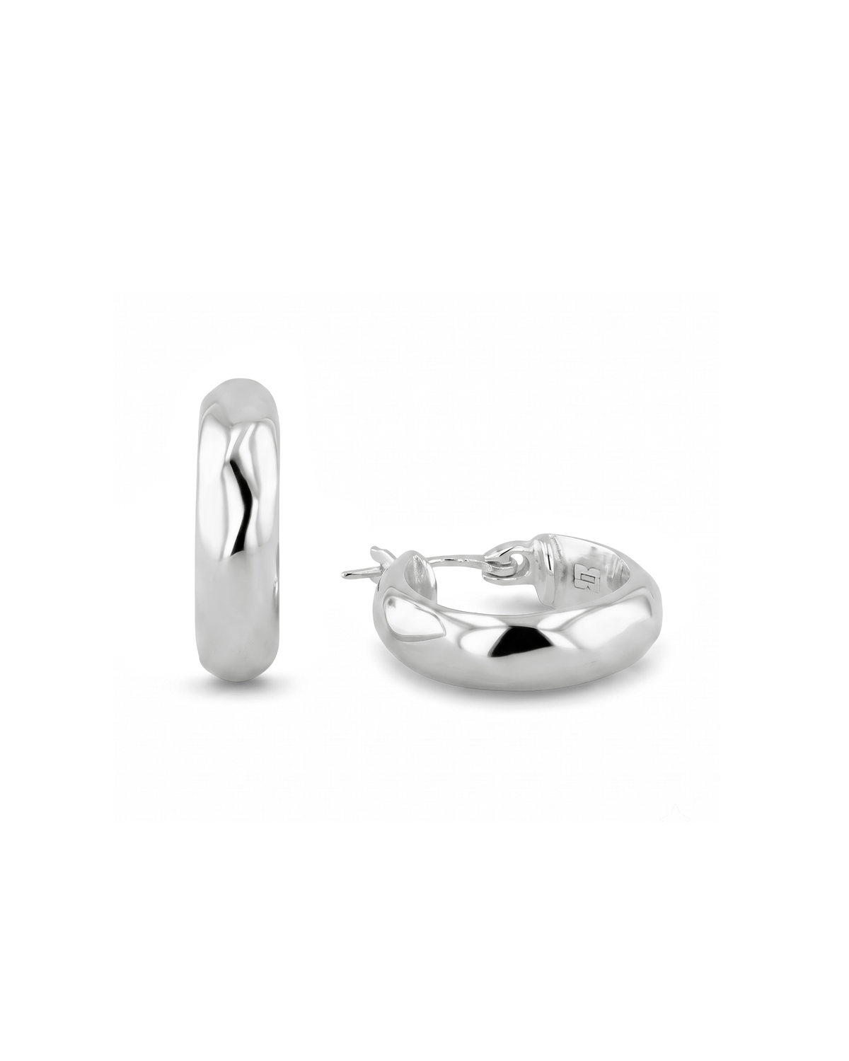 LAVANA Aura Silver Hoop Earrings